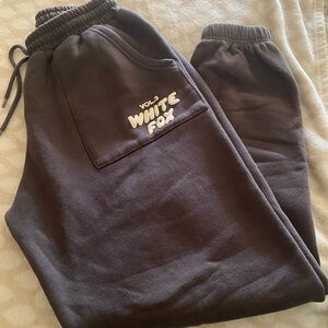 White Fox Gray Sweatpants